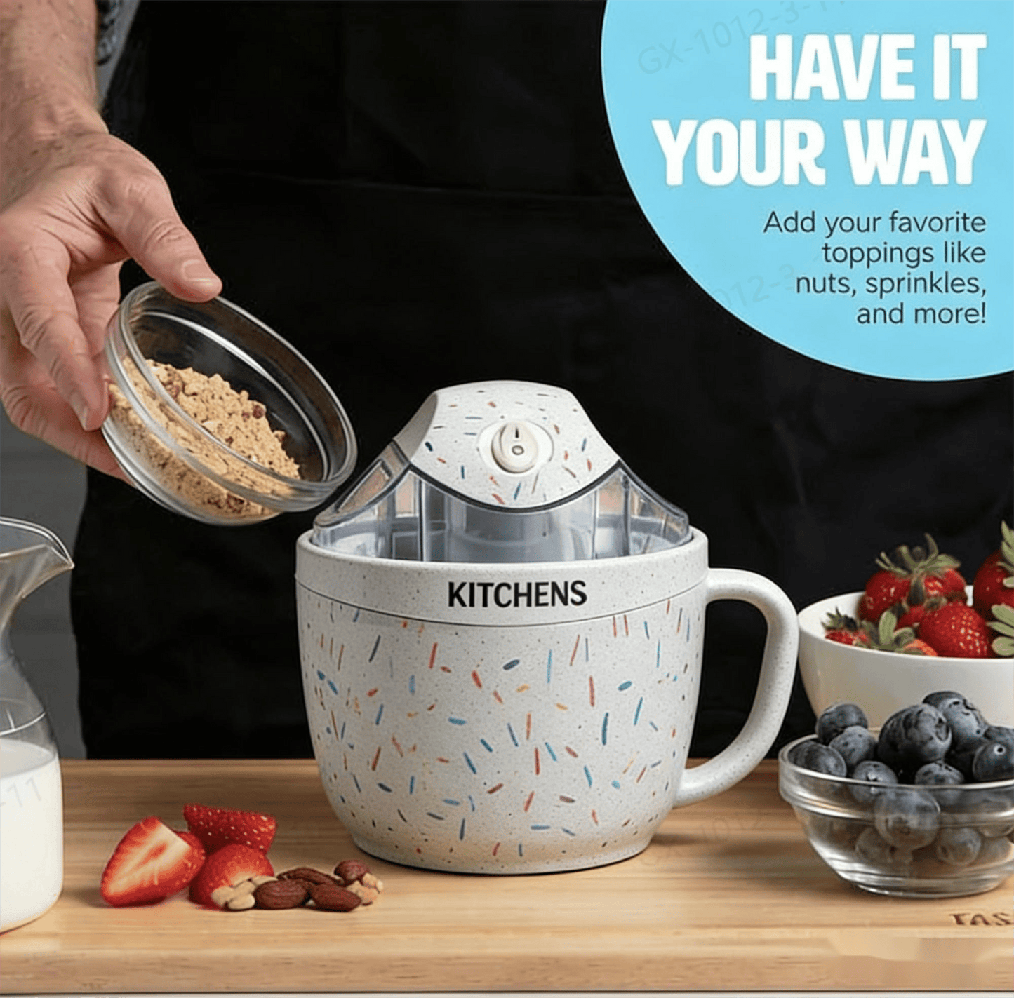 🔥Hot Sale 49% off🌟🍨KitchenHQ ice cream machine