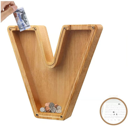 🔥Piggy Bank-Wood Gift For Kids