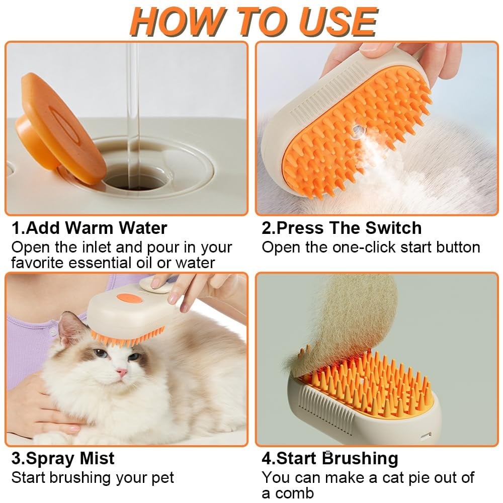🔥 Pet Steam Brush
