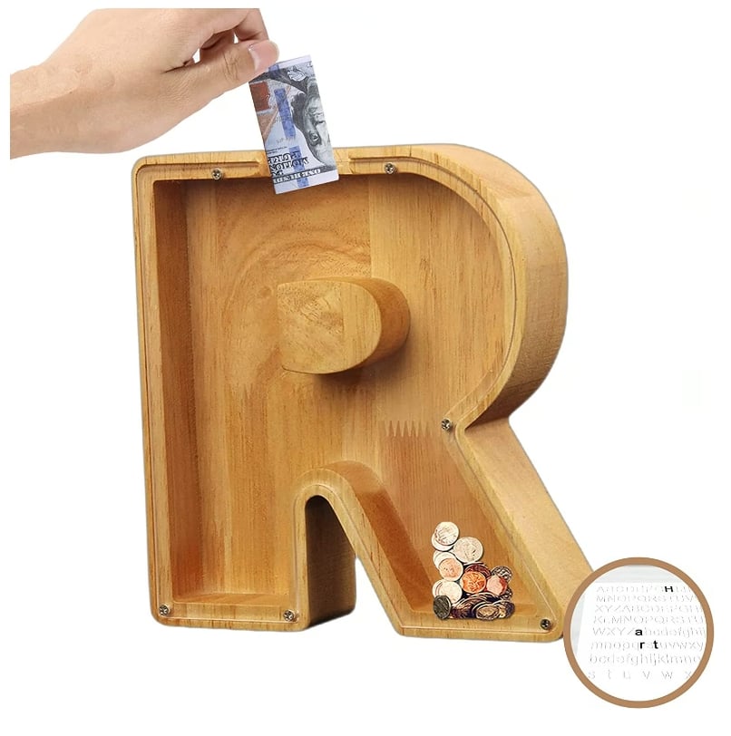 🔥Piggy Bank-Wood Gift For Kids